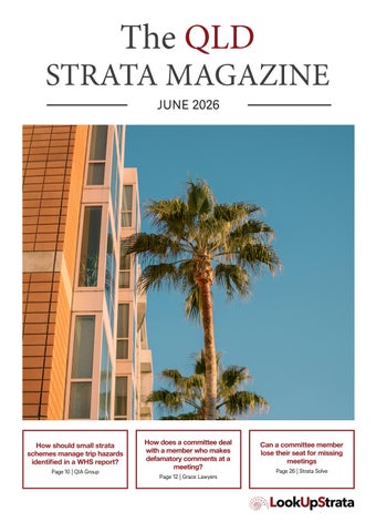 The QLD Strata Magazine | June 2026