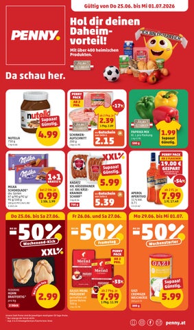 PENNY Flugblatt: Do 25.06. bis Mi 01.07.2026