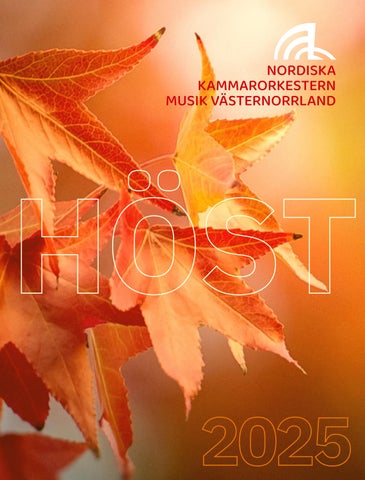 Musik Västernorrland säsongsprogram höst 2025
