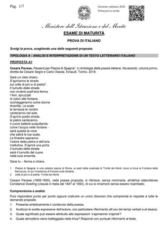 Esame di maturità 2026, la prima prova di italiano