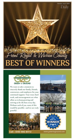 The Northern Virginia Daily's Front Royal/Warren County Best of Winners 2026