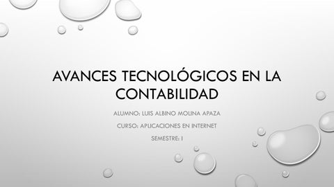 Avances Tecnológicos en la Contabilidad