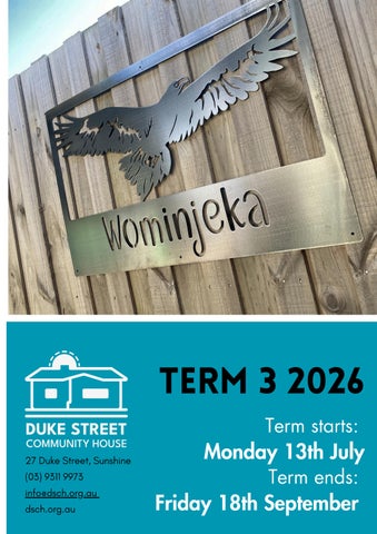 Term 3 - 2026 Timetable