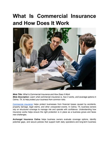BLOG 2 _ What Is Commercial Insurance and How Does It Work 