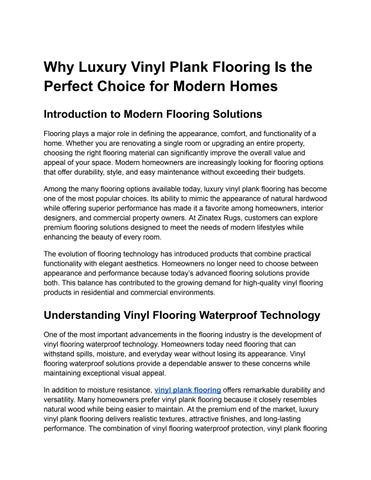 vinyl plank flooring