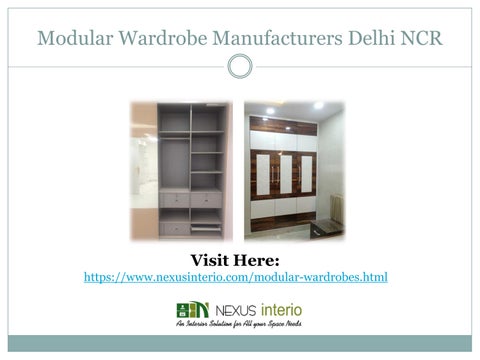 Modular Wardrobe Manufacturers Delhi NCR