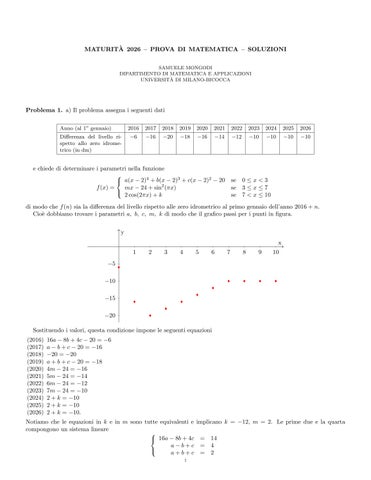 Maturità 2026: la soluzione della prova di matematica