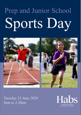 Joint Prep School and Junior School Day Programme 2026