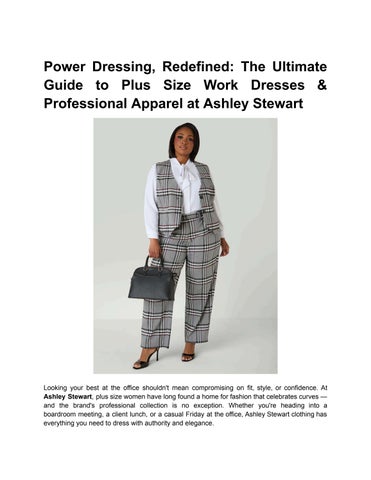 Power Dressing, Redefined_ The Ultimate Guide to Plus Size Work Dresses & Professional Apparel at As
