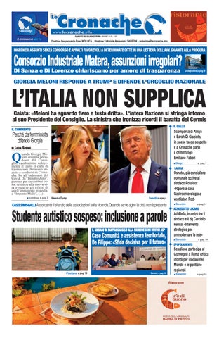 Cronache del 20 giugno 2026