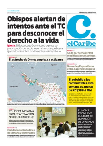 elCaribe 20 junio 2026