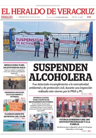 El Heraldo de Veracruz 20 de Junio de 2026