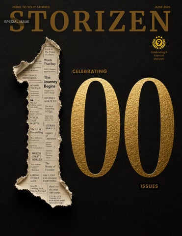 Storizen Magazine June 2026 | Celebrating 100 Issues