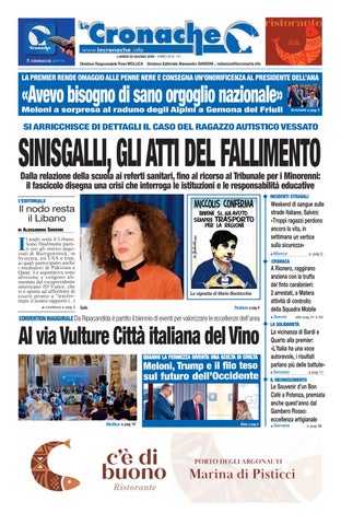 Cronache del 22 giugno 2026