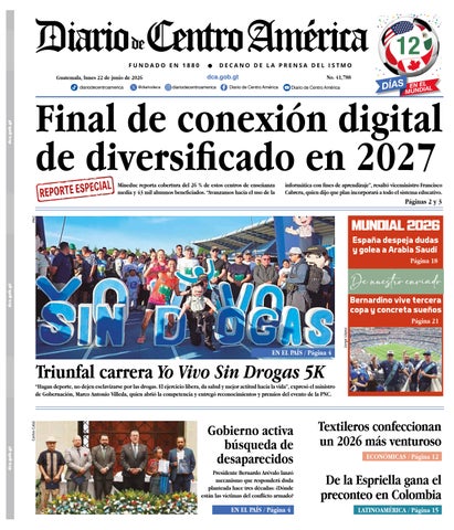 Edición Diario de Centro América 22 de Junio 2026