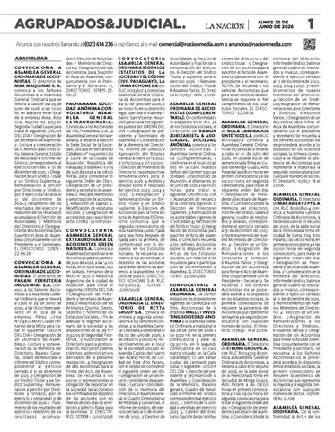 SUPLEMENTO - AGRUPADOS - EDICIÓN 11.288