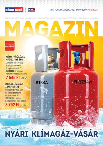 Bárdi Autó Magazin – Nyári klímagáz-vásár