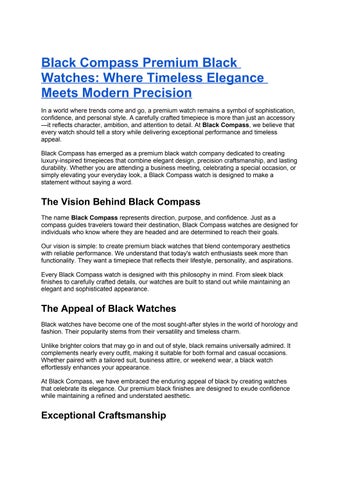 black compass