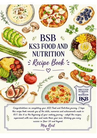 BSB KS3 Food and Nutrition Recipe Book