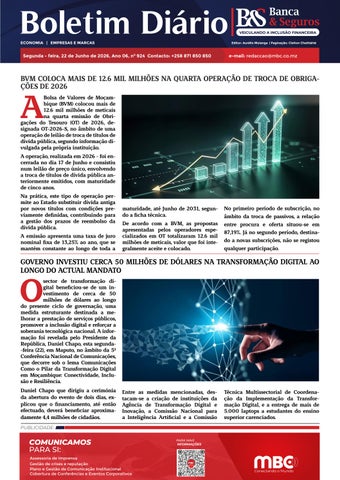 BOLETIM BANCA & SEGUROS 22.06.2026