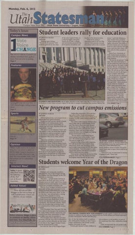 The Utah Statesman, February 6, 2012