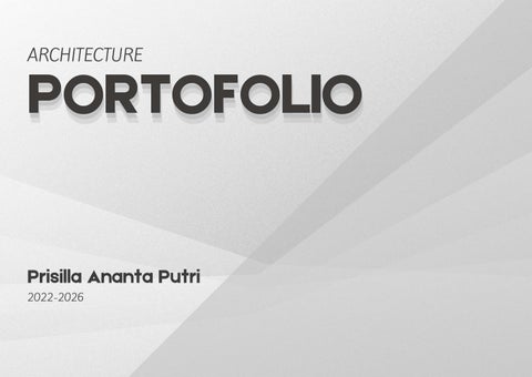 ARCHITECTURE PORTOFOLIO