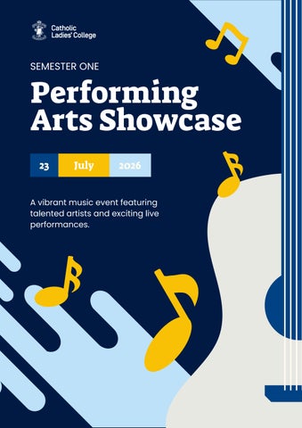 2026 Semester 1 Performing Arts Showcase