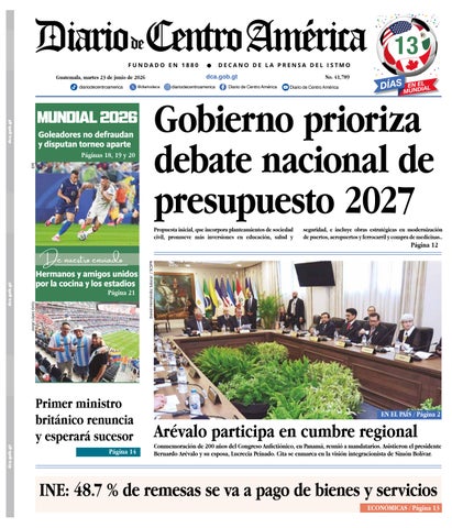 Edición Diario de Centro América 23 de Junio 2026
