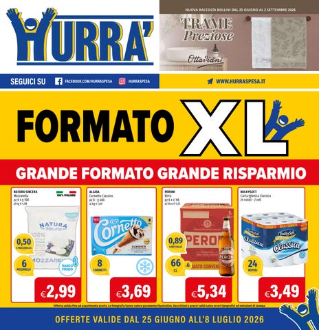 Volantino Hurrà (25 giugno - 8 luglio 2026)