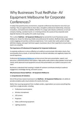 Why Businesses Trust RedPulse