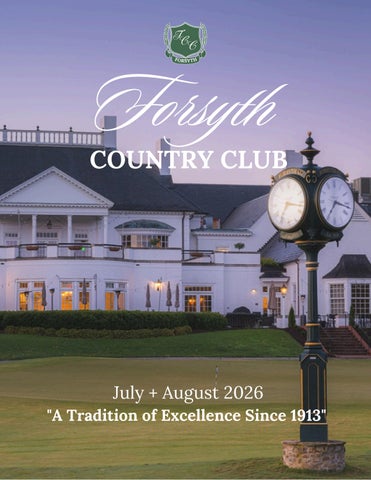 July & August 2026 Newsletter