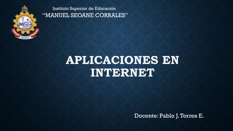 APLICACIONES EN INTERNET