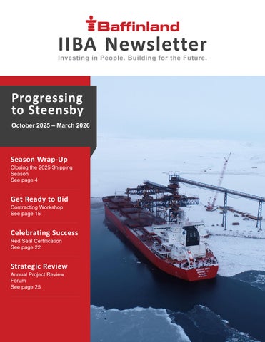 IIBA Newsletter October 2025 to March 2026