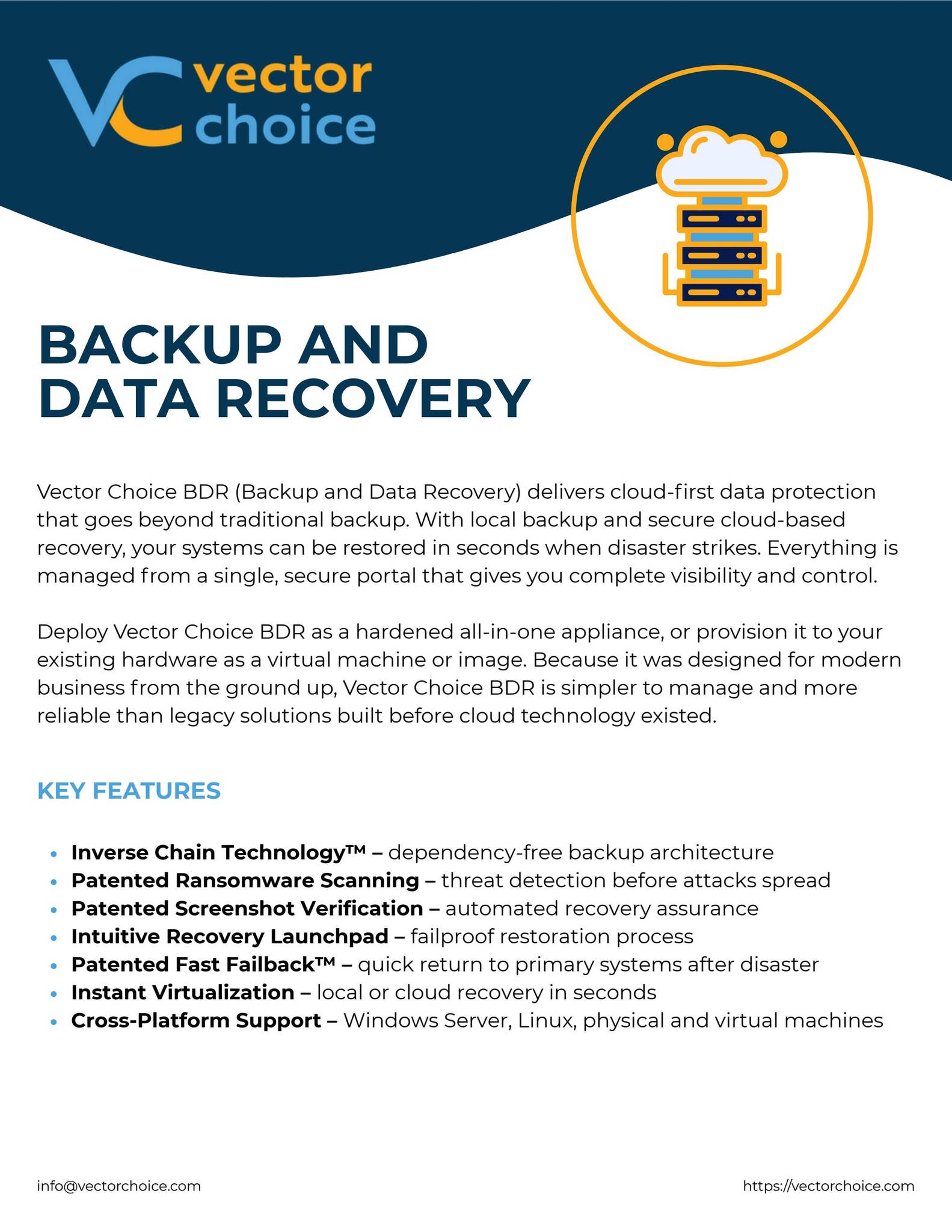 Vector Choice Backup and Data Recovery by Vector Choice Technologies ...