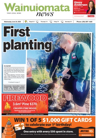 24 June Wainuiomata News