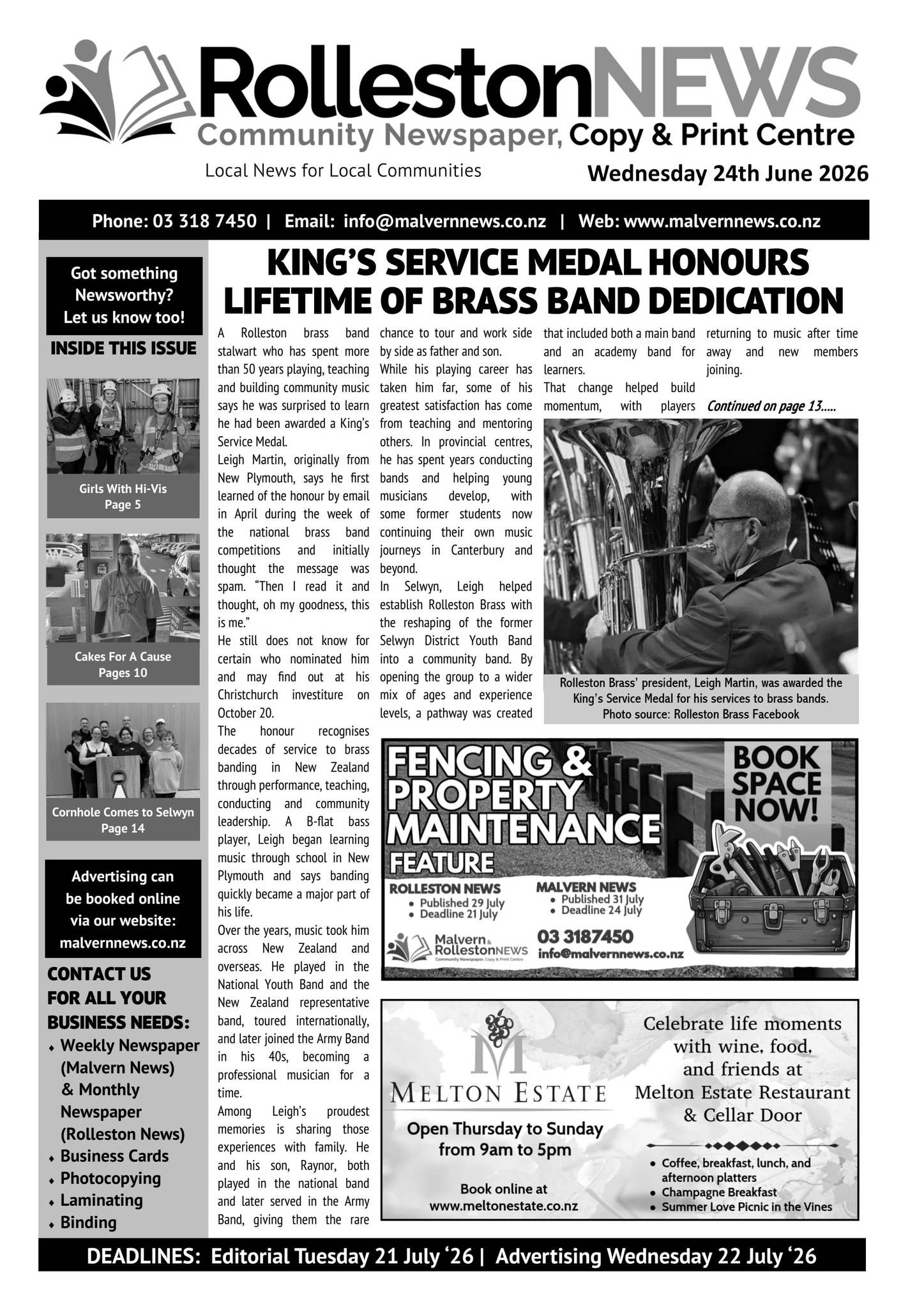 Issue 246 - Wednesday 24 June 2026 by Malvern News - Issuu