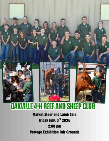 2026 Oakville 4-H Beef and Sheep Club