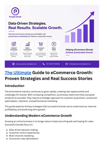 The eCommerce industry continues to grow rapidly, creating new opportunities and challenges for bran