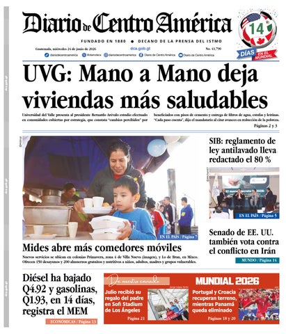 Edición Diario de Centro América 24 de Junio 2026