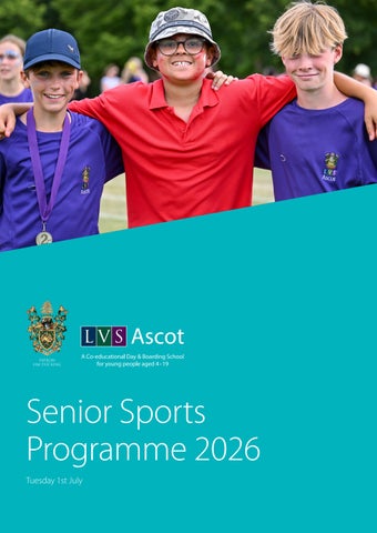 LVS Ascot Senior Sports Programme 2026