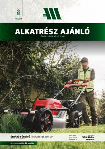 Alkatrész Ajánló 2026. Július