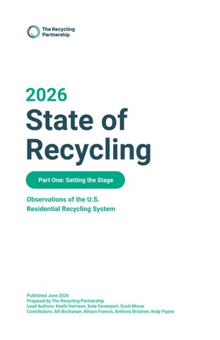 2026 State of Recycling | Part 1: Setting the Stage