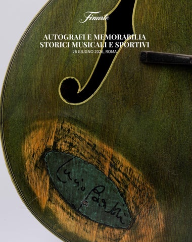 Autografi e Memorabilia Storici, Musicali e Sportivi N 373