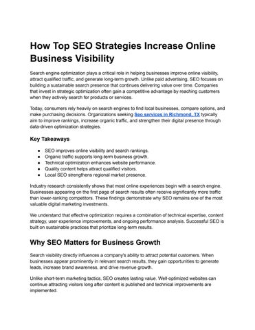 Trusted SEO Services Richmond, TX | Business Upscaler