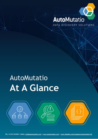 AutoMutatio At A Glance