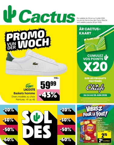 Dépliant Cactus du 24.06.2026