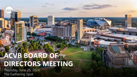 June 25, 2026 ACVB Board of Directors Meeting presentation