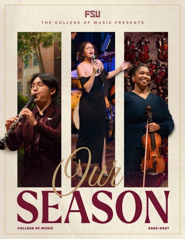 FSU College of Music 26-27 Concert Season Brochure