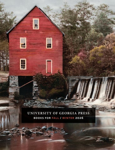 University of Georgia Press Fall-Winter 2026