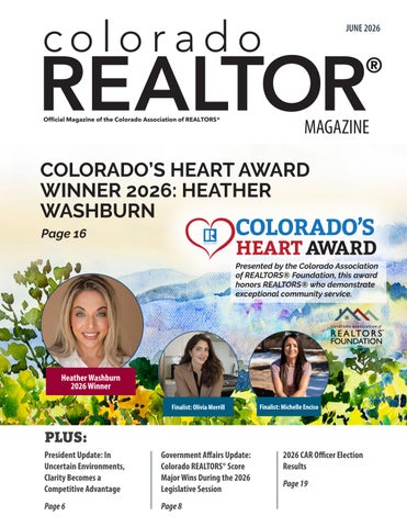 Colorado REALTOR Magazine June 2026